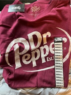 Spencer's Dr Pepper Maroon Graphic Short Sleeve Tee